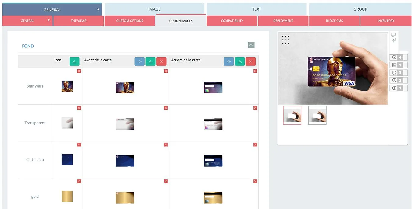 Predesire configurateur — Screenshots 1