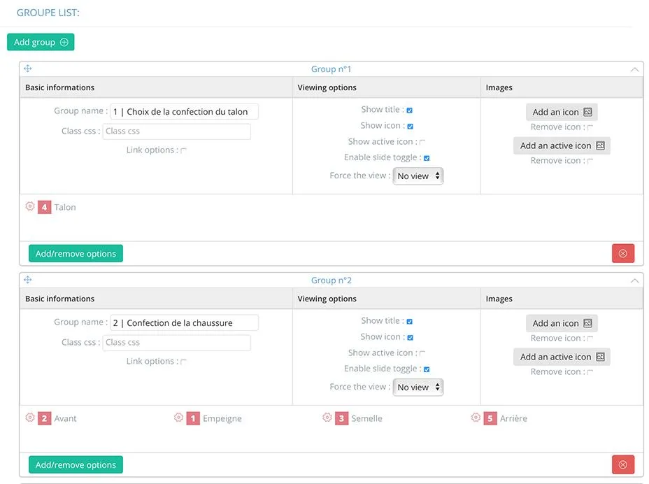 Predesire configurateur — Screenshots 3