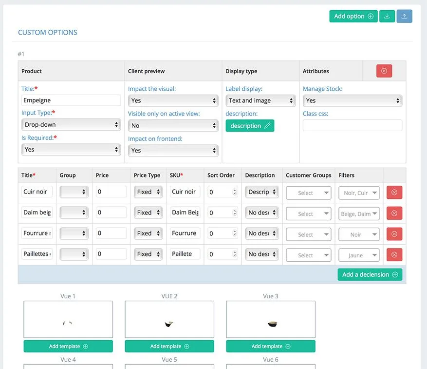 Predesire configurateur — Screenshots 5