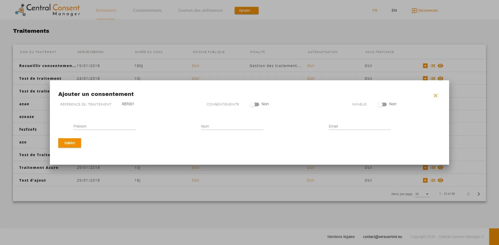 Central Consent Manager — Screenshots 3
