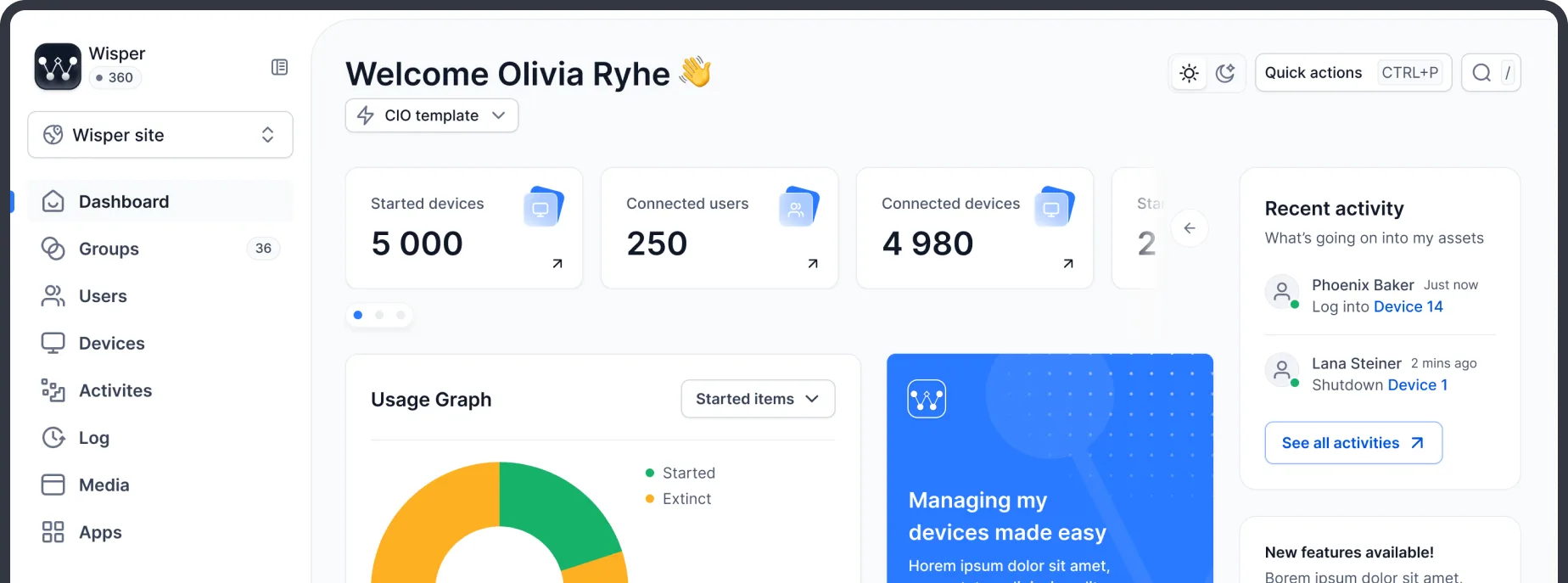 Wisper 360 — Centralized and Resilient Workstation Management Solution