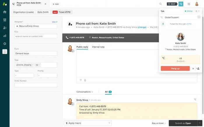 Zendesk Talk — Screenshots 1