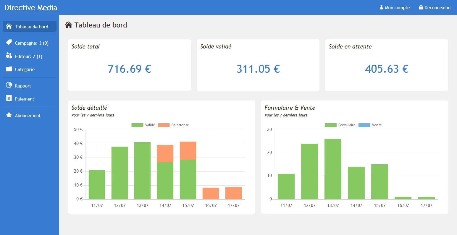 adVibe.net — Screenshots 1