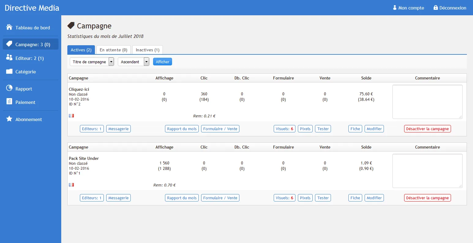 adVibe.net — Screenshots 2