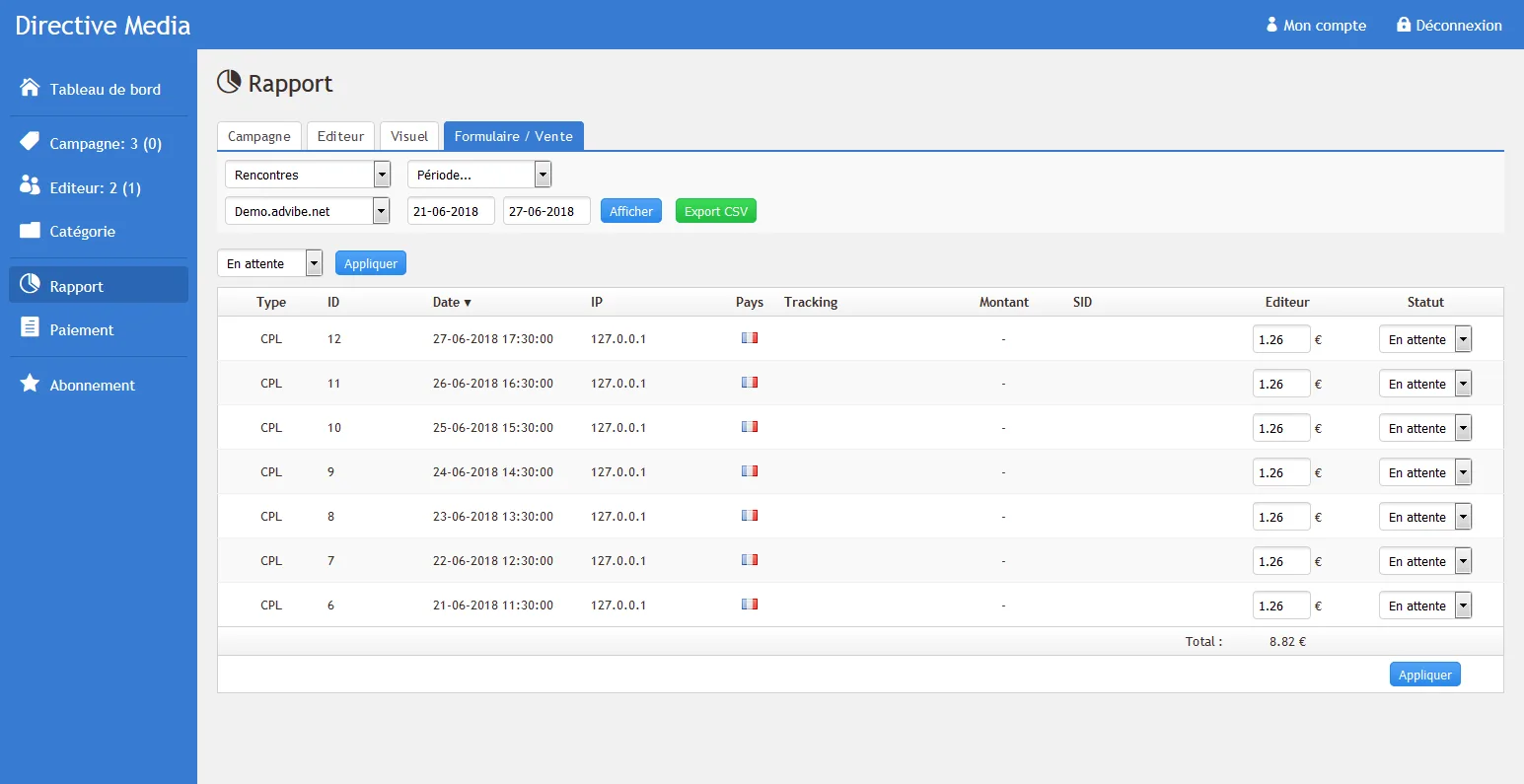 adVibe.net — Screenshots 5