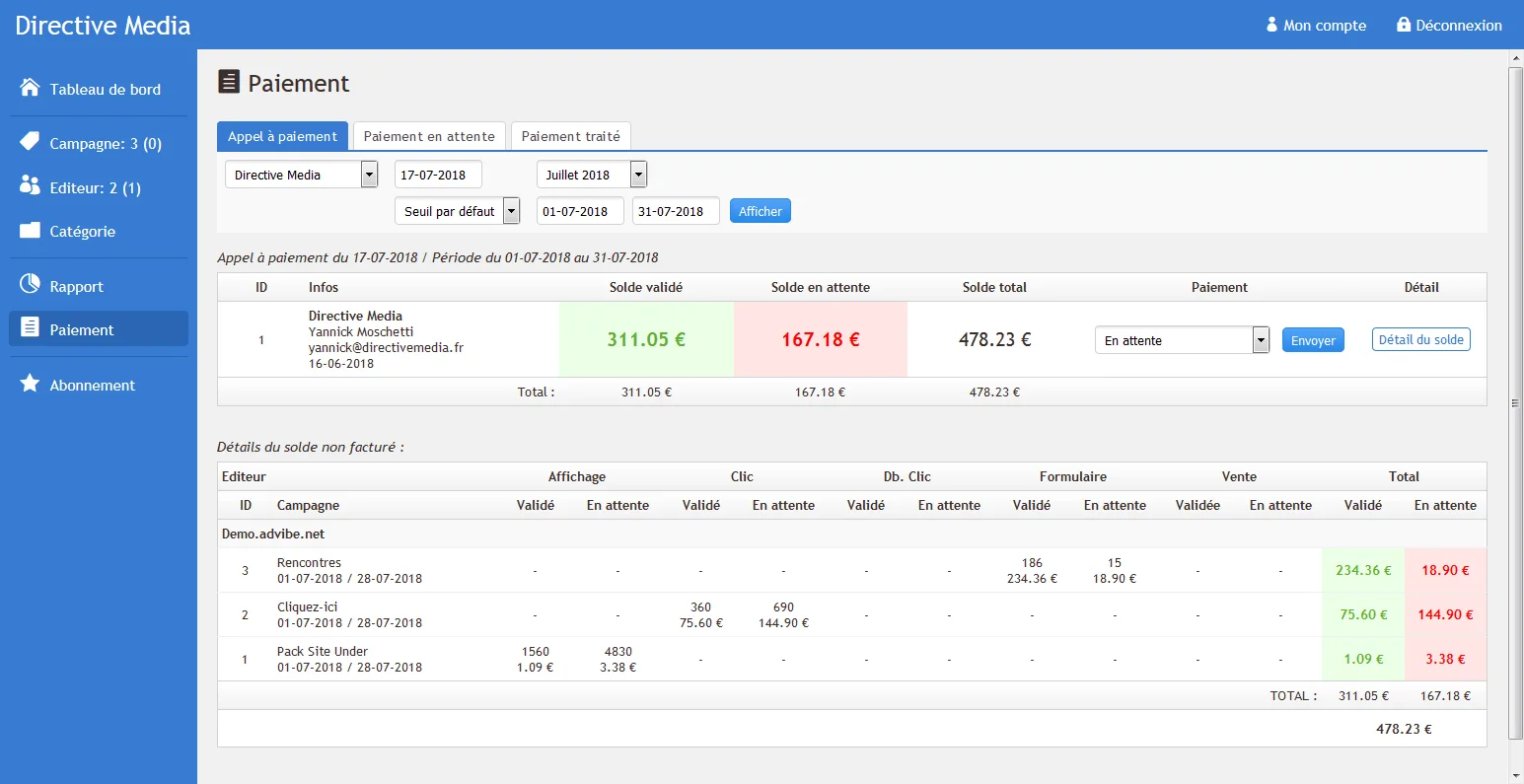 adVibe.net — Screenshots 6