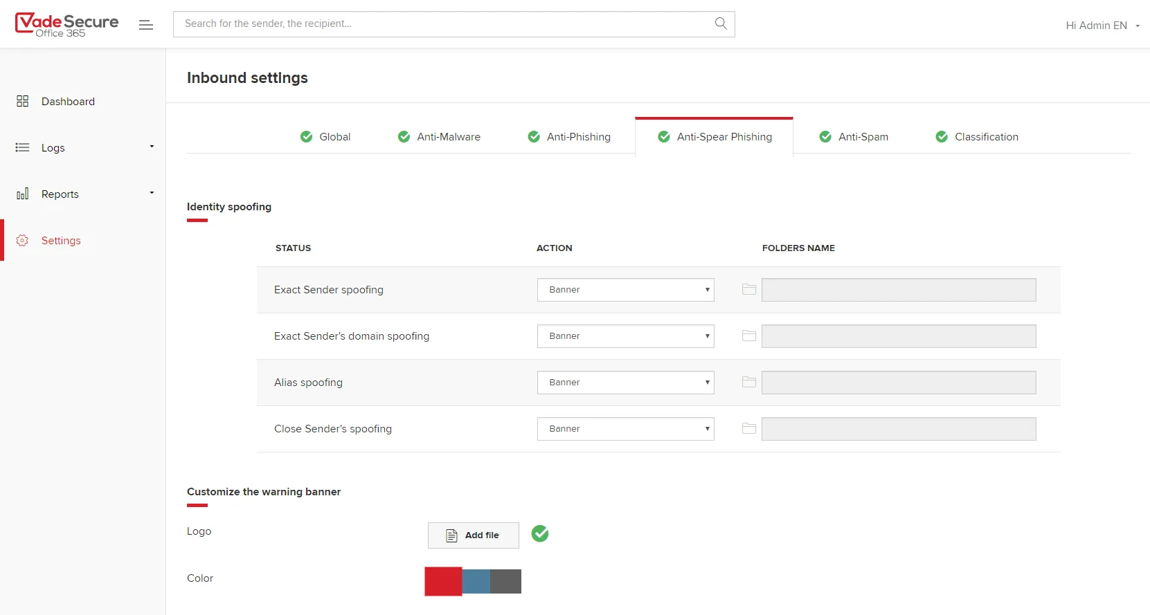 Vade Secure Office 365 — Screenshots 1