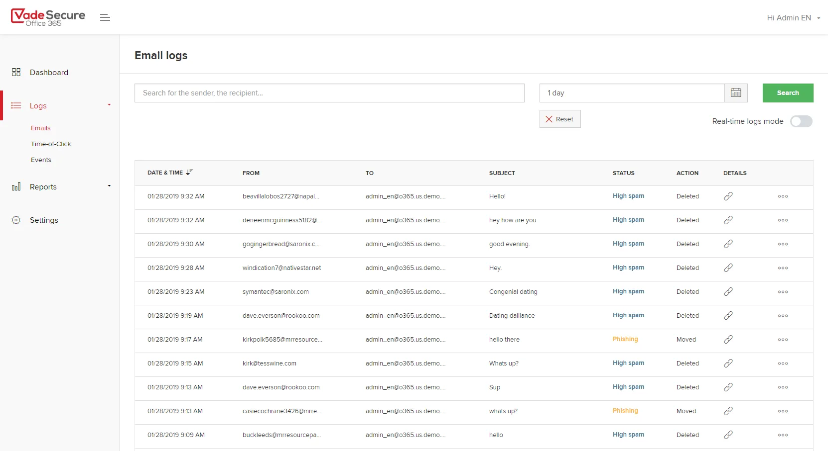 Vade Secure Office 365 — Screenshots 4