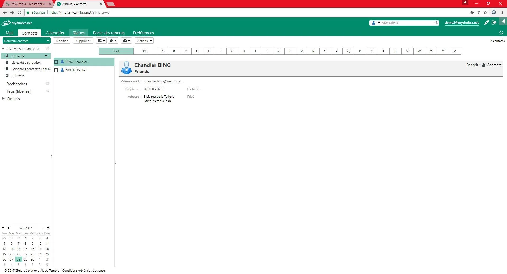 MyZimbra.net — Screenshots 7