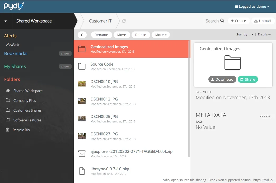 Pydio — Screenshots 3