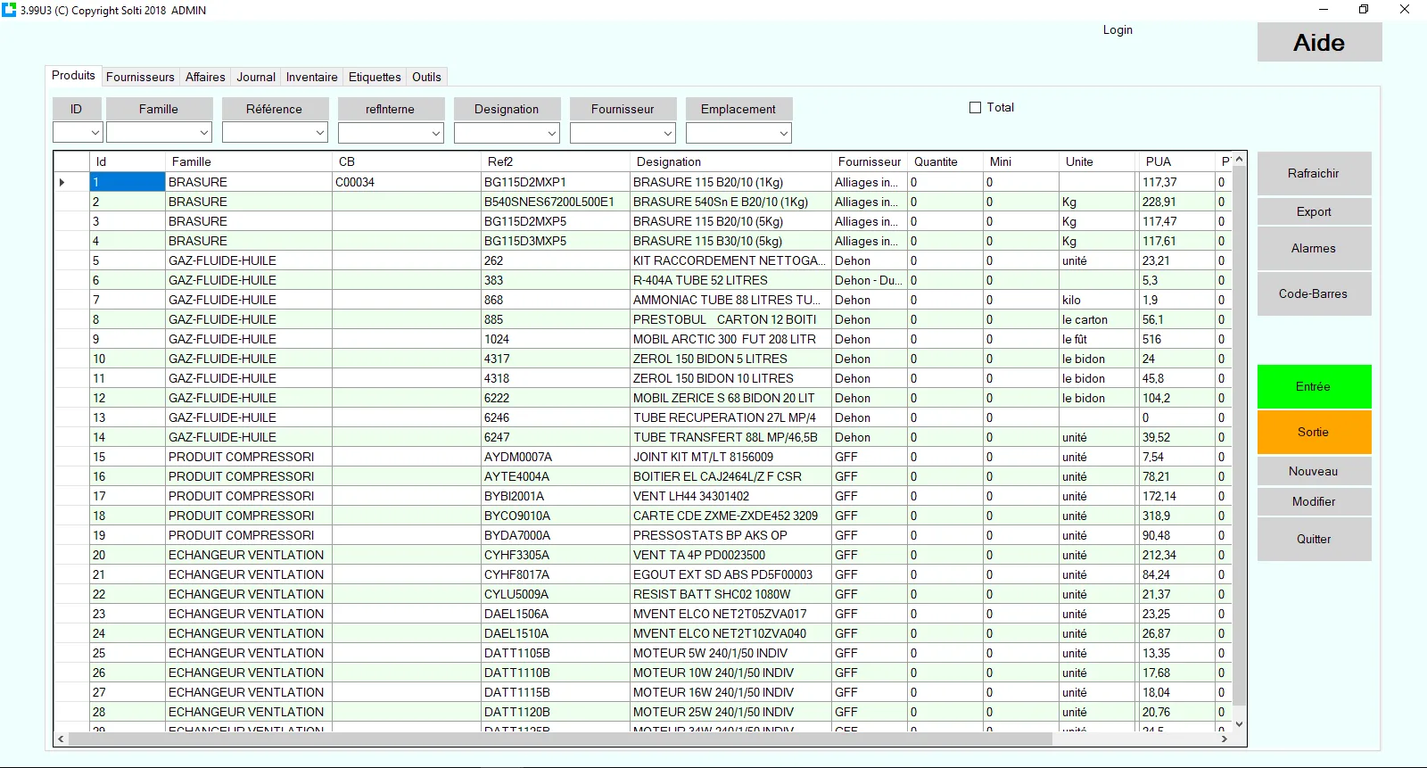 GSM - Gestion stock Modulaire — Screenshots 1