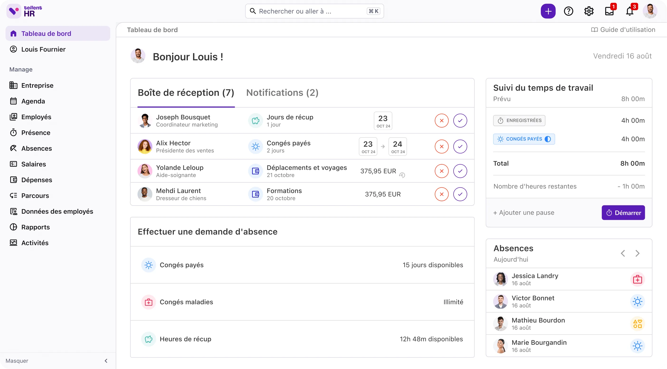 Tellent HR — Screenshots 1