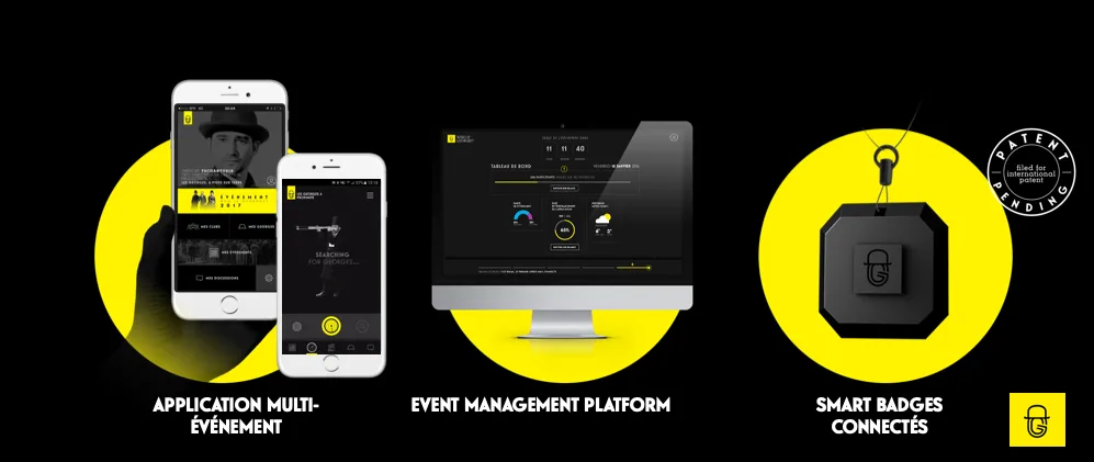 Who is Georges? — Event App with smart badges for enhanced networking