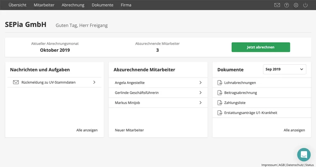 lexoffice Lohn & Gehalt — Screenshots 1