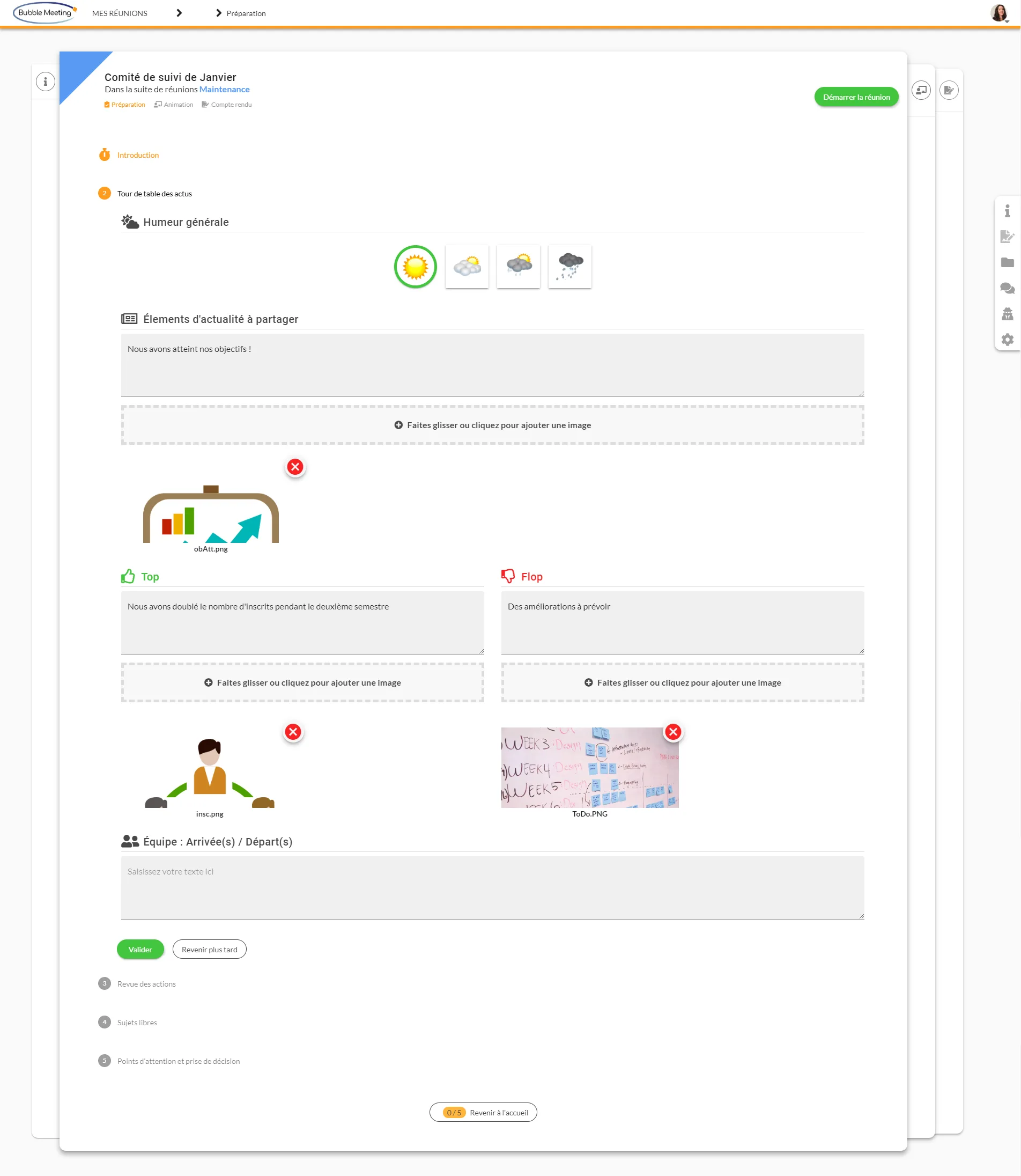 Bubble meeting — Screenshots 1
