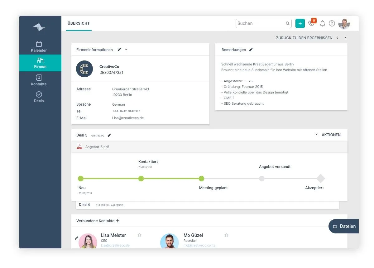Teamleader — Screenshots 1