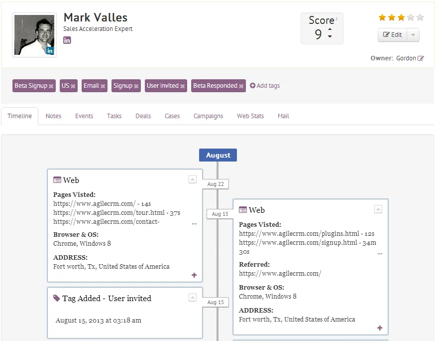 Agile CRM — Screenshots 4