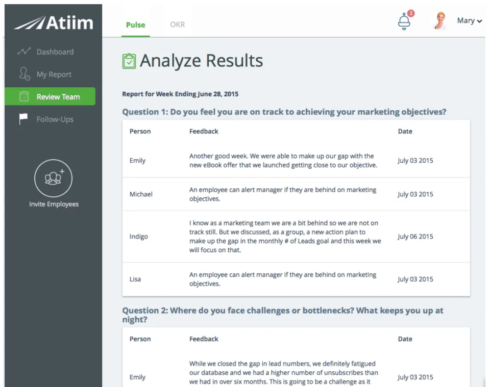 Agile Weekly Report — Screenshots 1