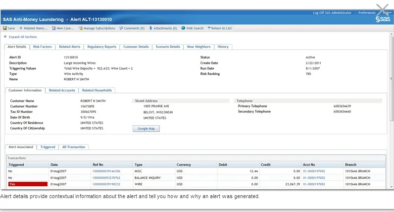 SAS AML — Comprehensive Anti-Money Laundering Solution