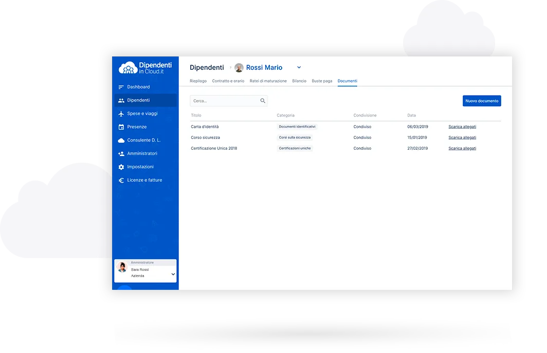 Dipendenti in Cloud — Screenshots 1