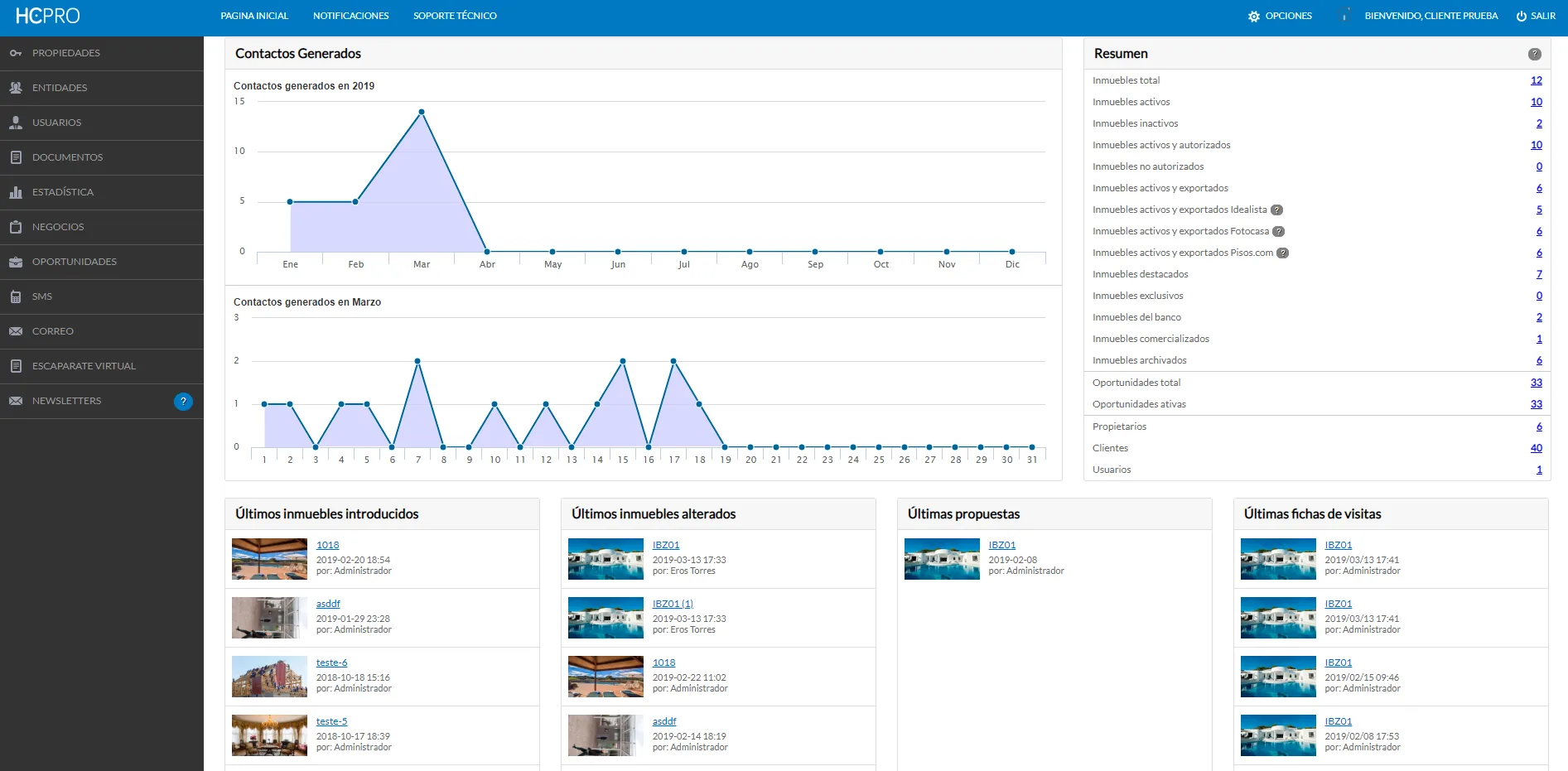 HCPro - Software Inmobiliario — Screenshots 1