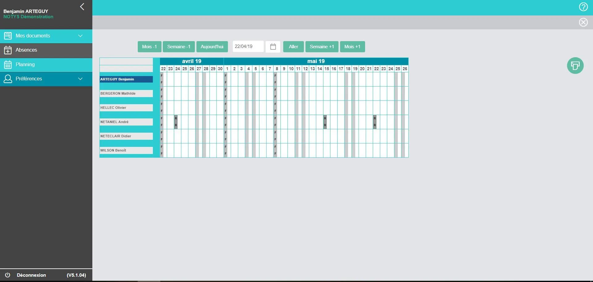 Notys Congés et Absences — Screenshots 3