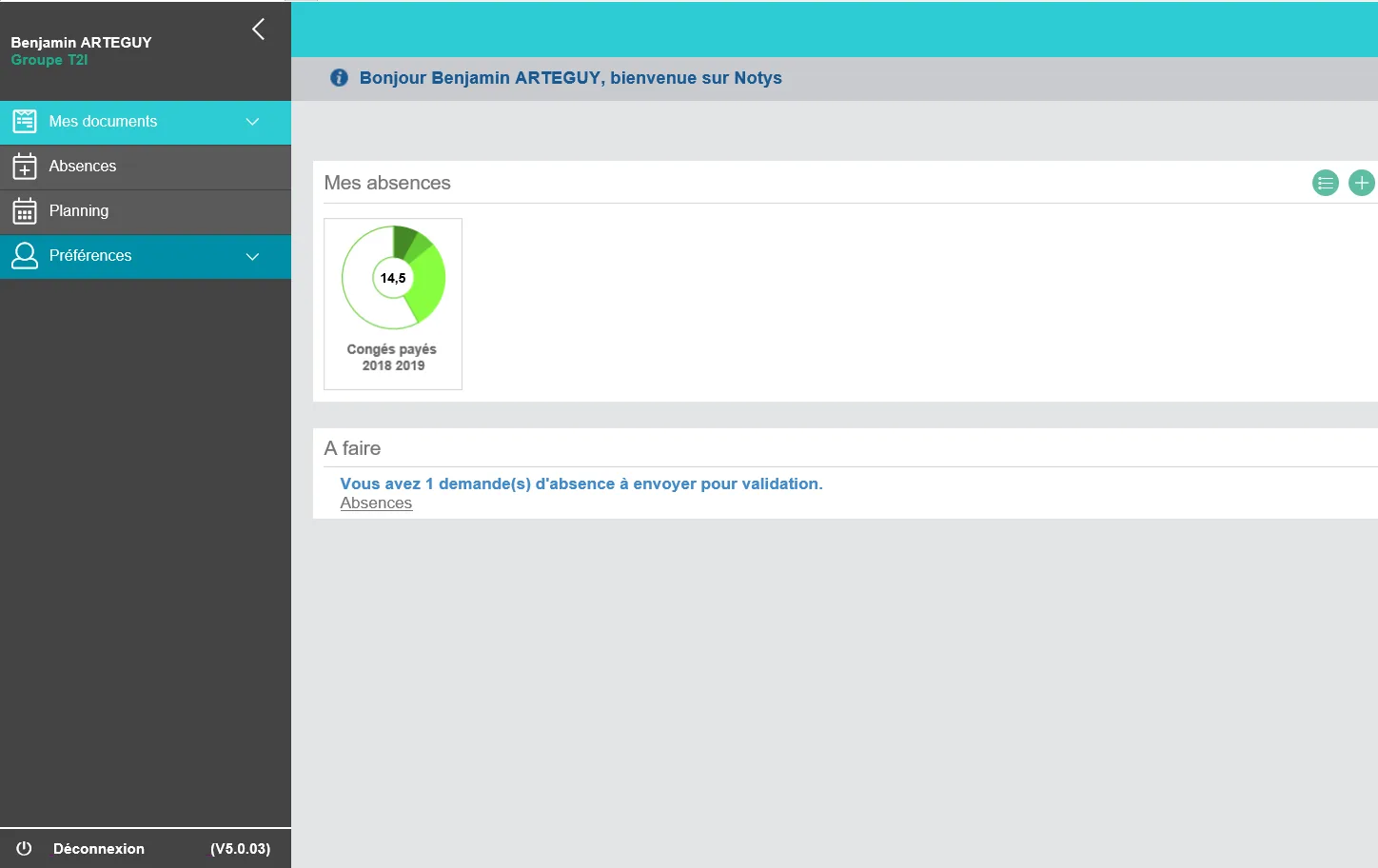 Notys Congés et Absences — Screenshots 4