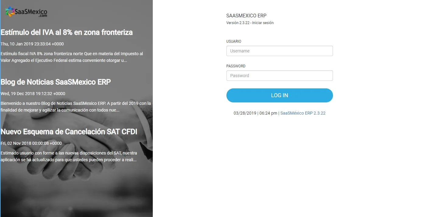 SaaSMexico ERP — Screenshots 1