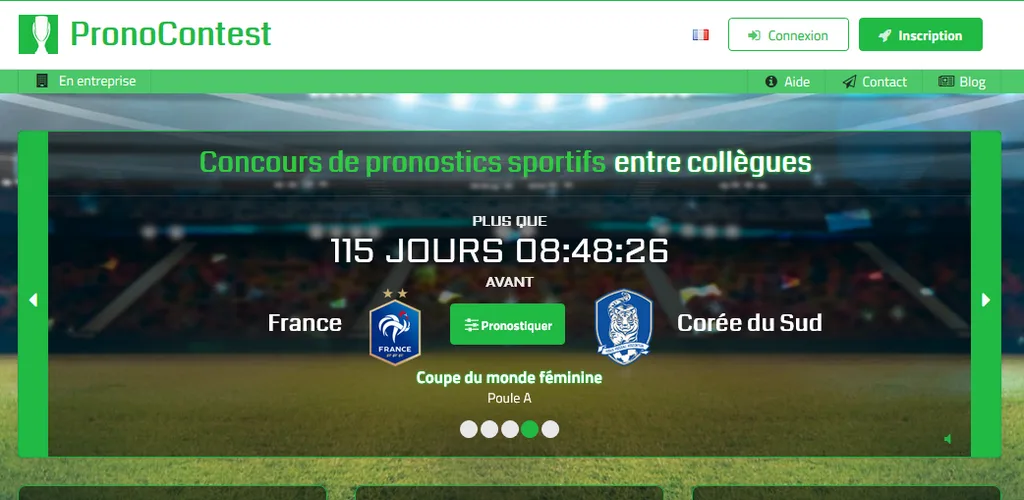 PronoContest — Corporate sporting predictions contests