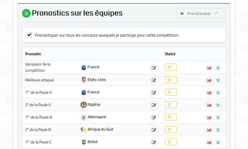 PronoContest — Screenshots 2