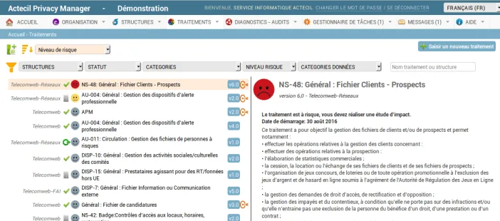 Actecil Privacy Manager (APM) — Screenshots 2