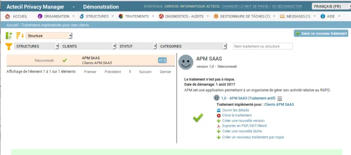 Actecil Privacy Manager (APM) — Screenshots 4