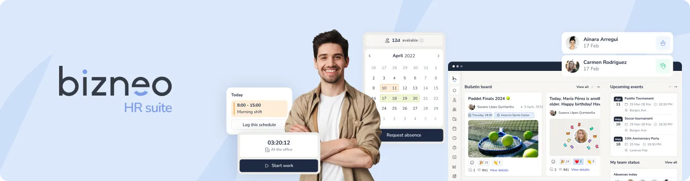 Bizneo HR Suite — Réduisez jusqu'à 35 % les processus opérationnels des RH.