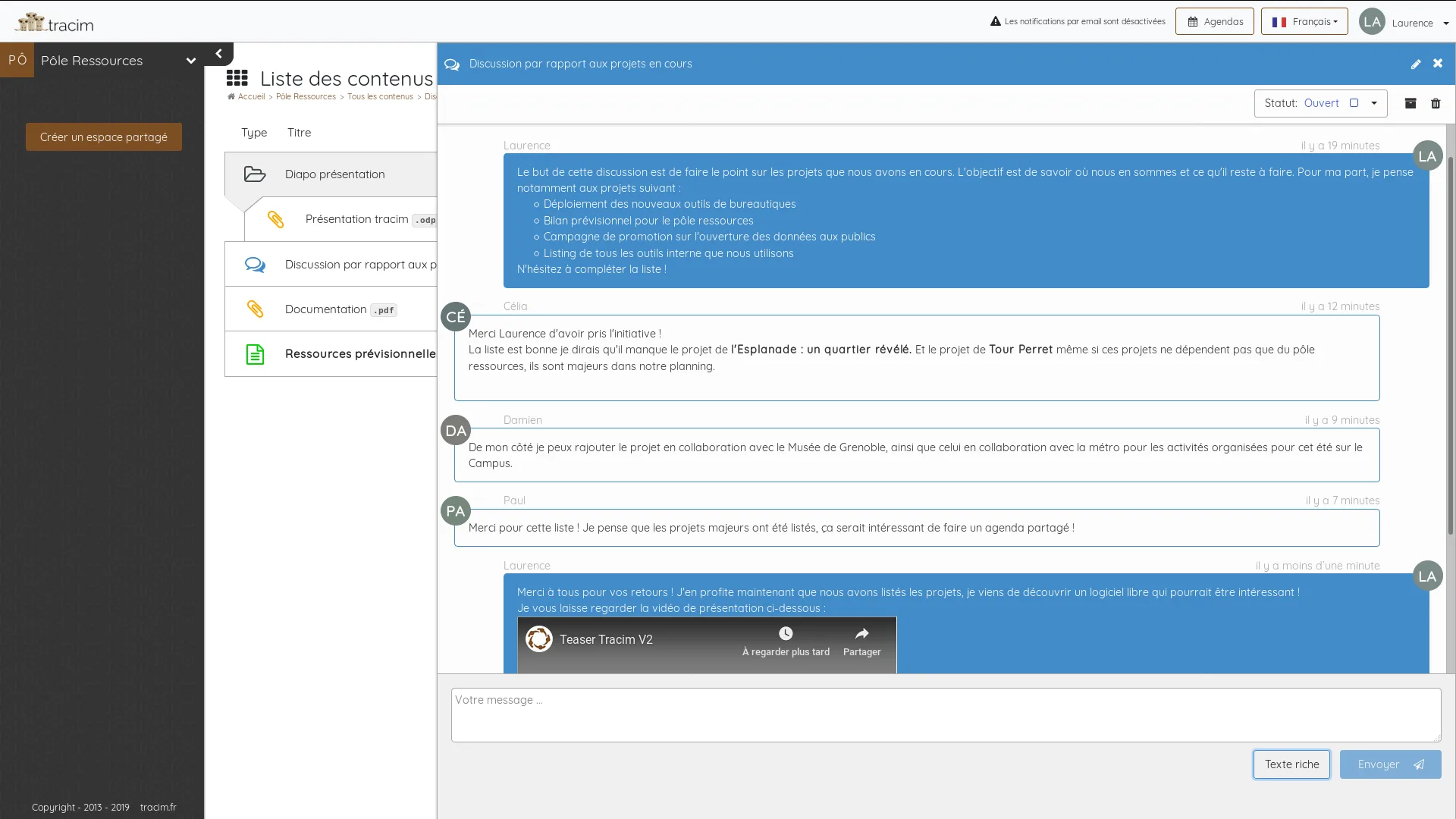 tracim — Screenshots 4