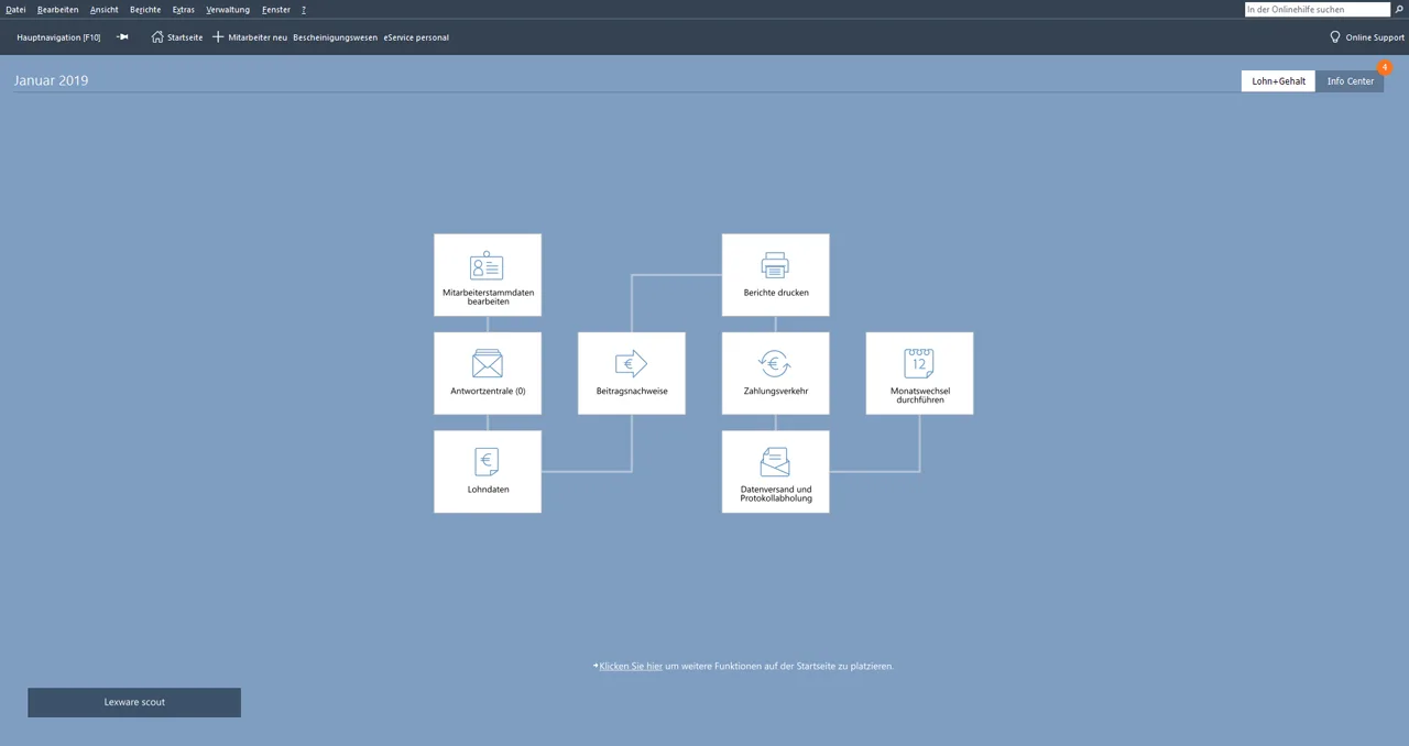 Lexware lohn+gehalt — Screenshots 1