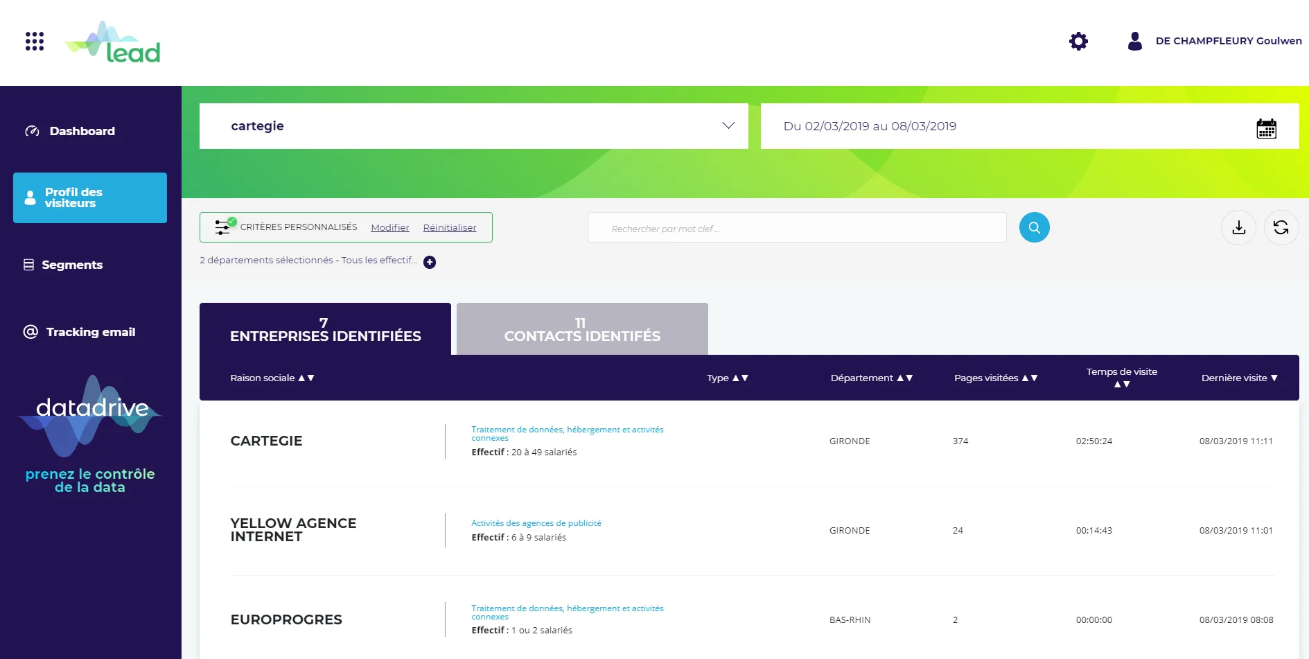 datadrive lead — Screenshots 1