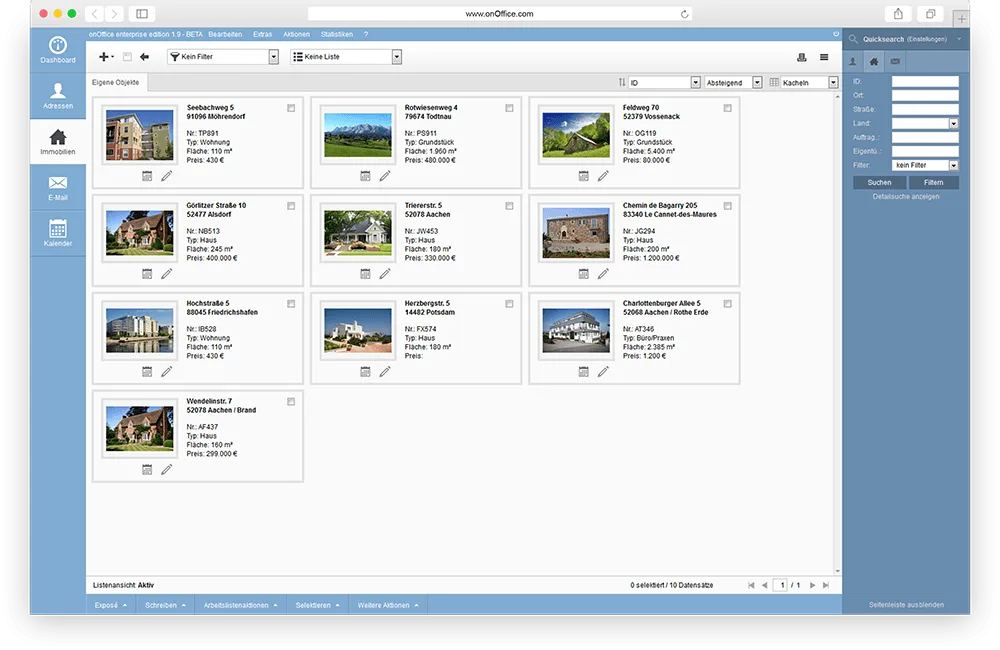 onOffice — Screenshots 1