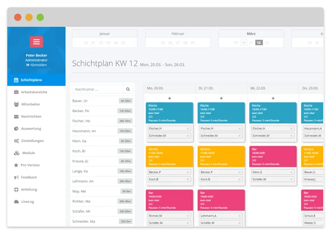 Schichtplaner-online.de — Screenshots 1