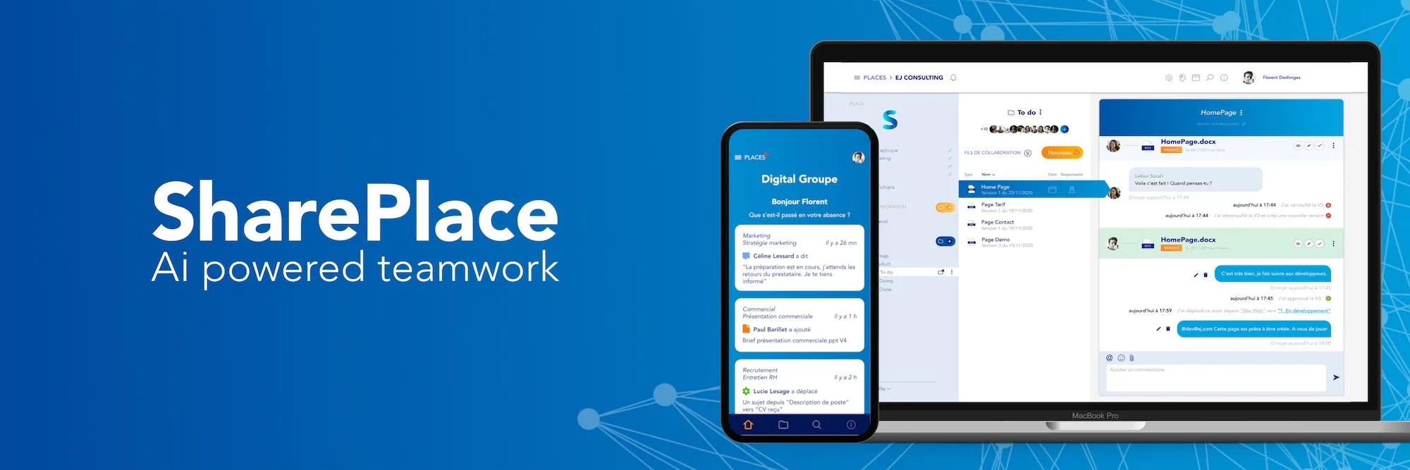 SharePlace — 1st Collaborative Work Platform based on AI