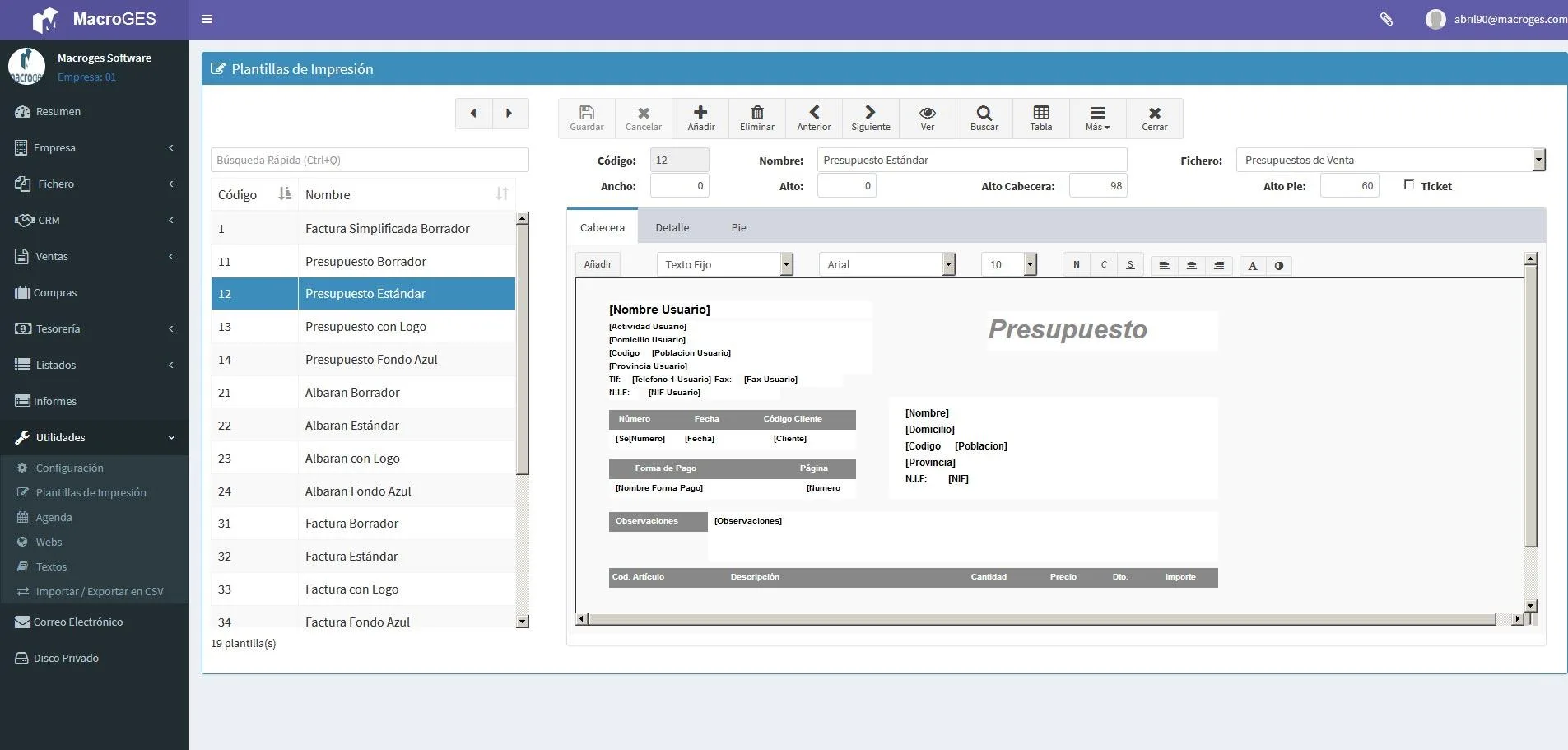 Macroges Facturas — Screenshots 3