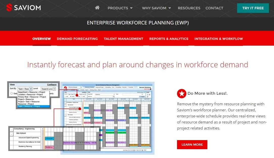 Saviom EWP — A workforce planning software that future-proofs your busine