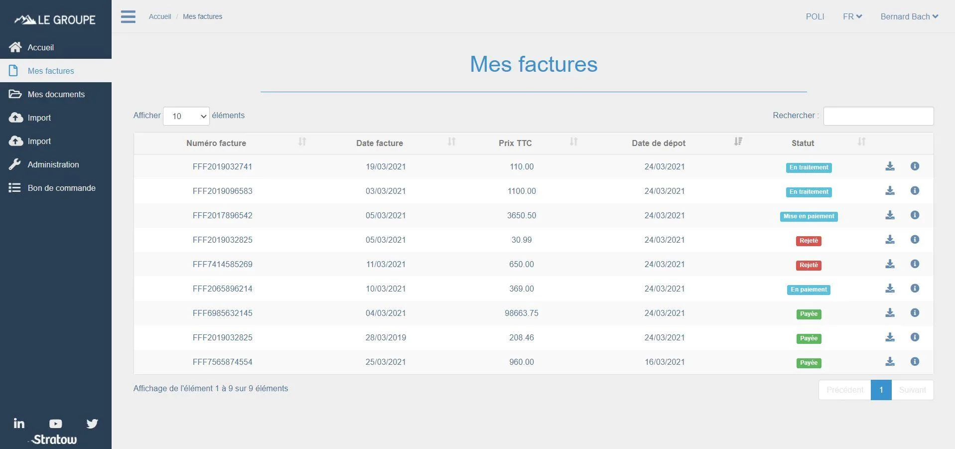 STRATOW Vos documents archivés — Screenshots 4