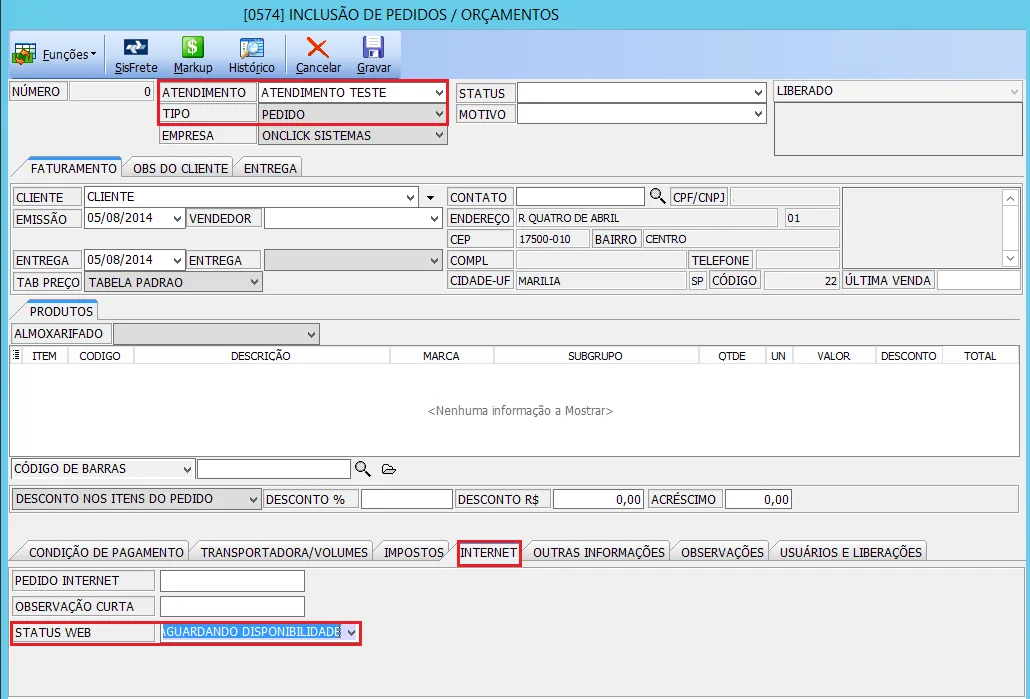ON.ERP — Screenshots 1