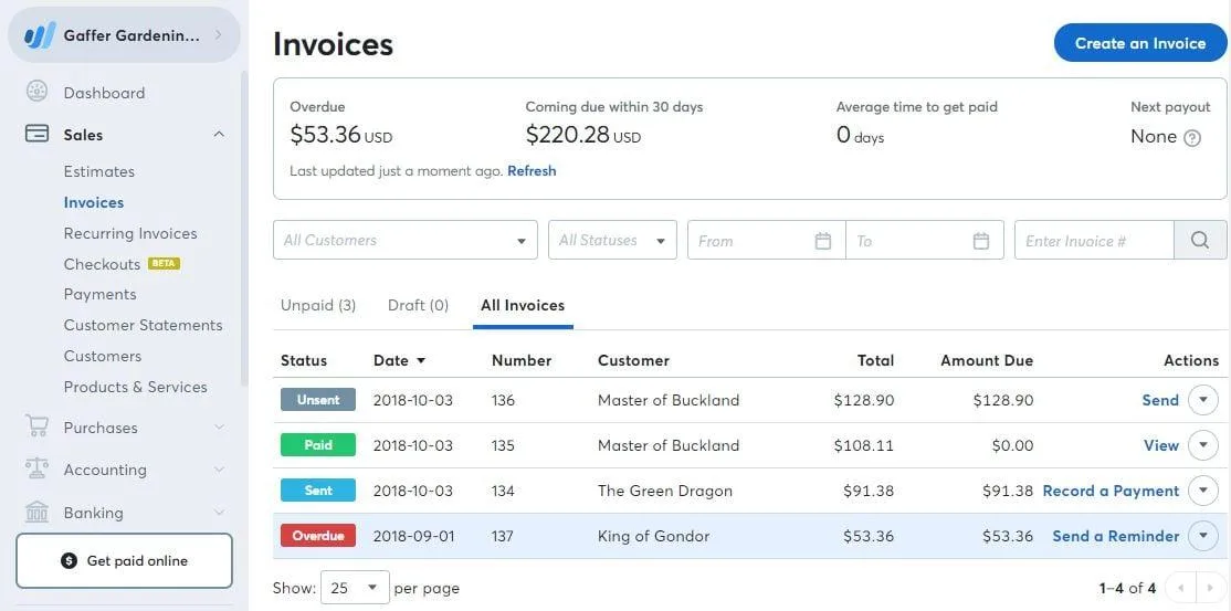 Wave Invoicing — Screenshots 2