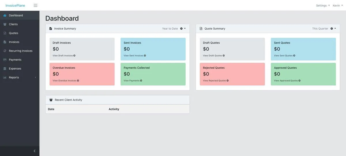 InvoicePlane — Screenshots 1