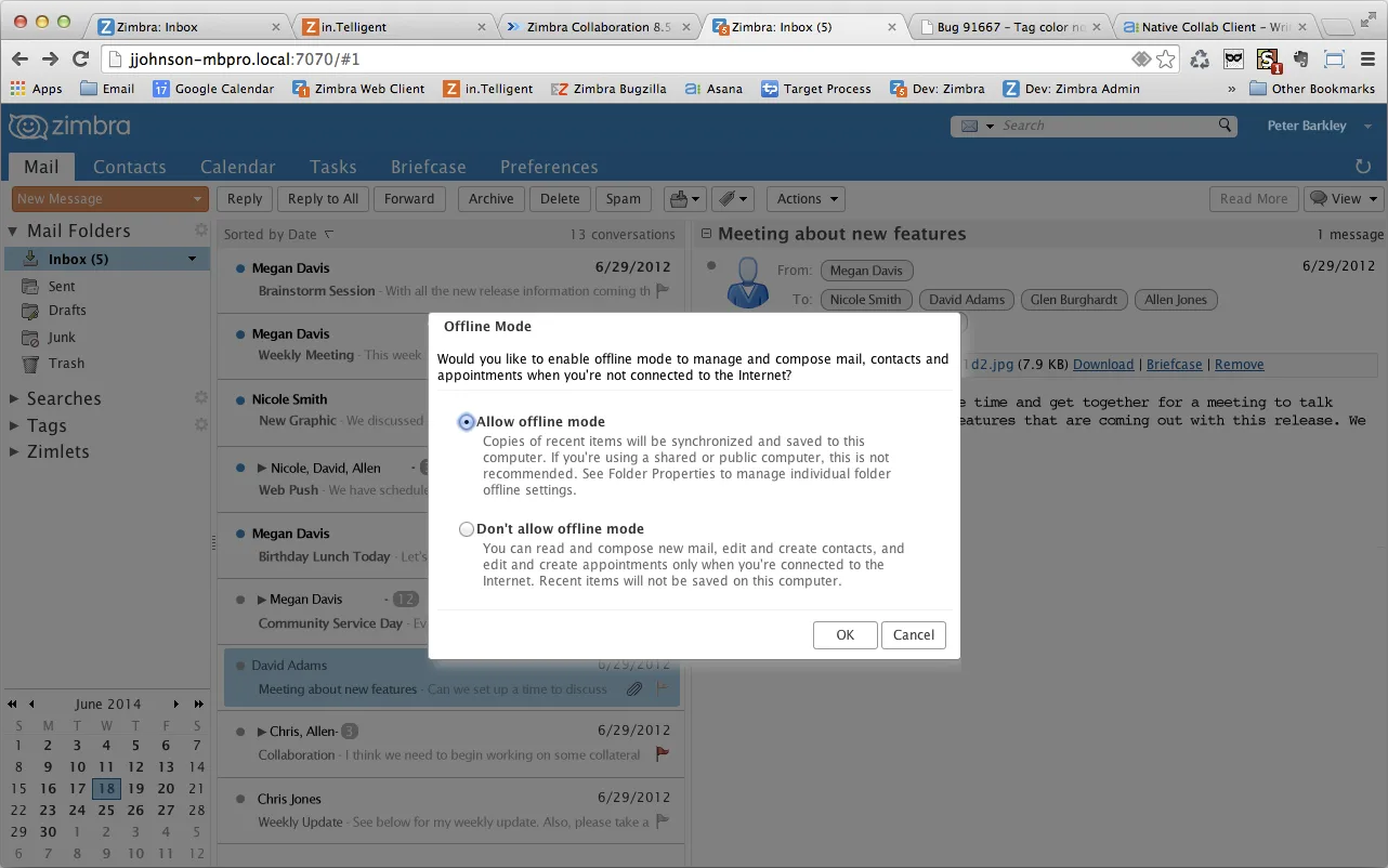 Zimbra — Screenshots 2