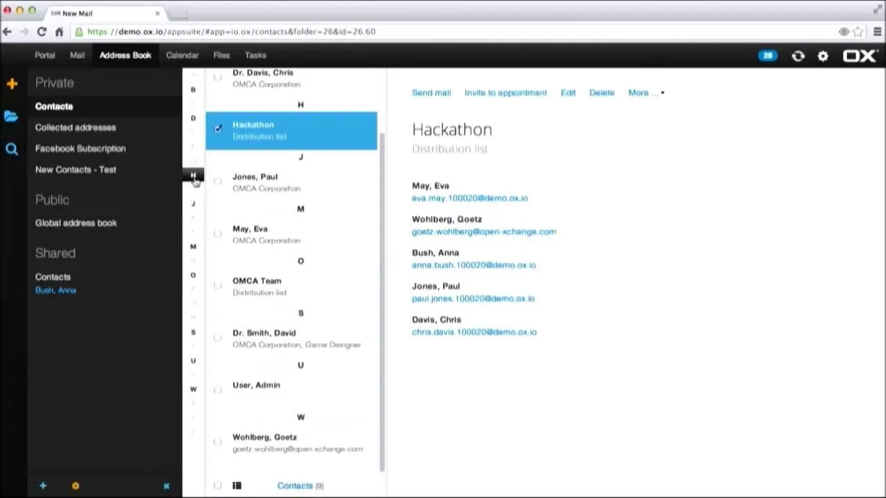 OX App Suite — Screenshots 2