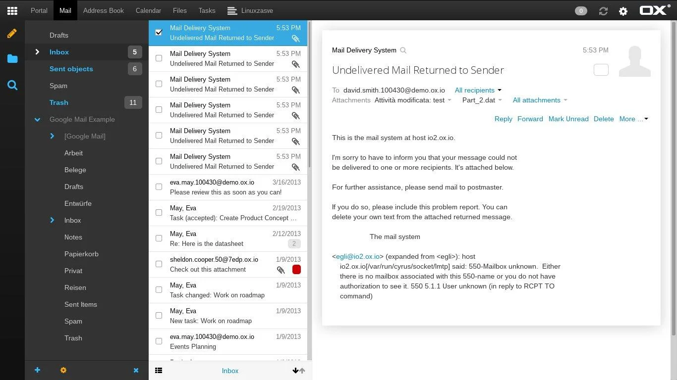 OX App Suite — Screenshots 3