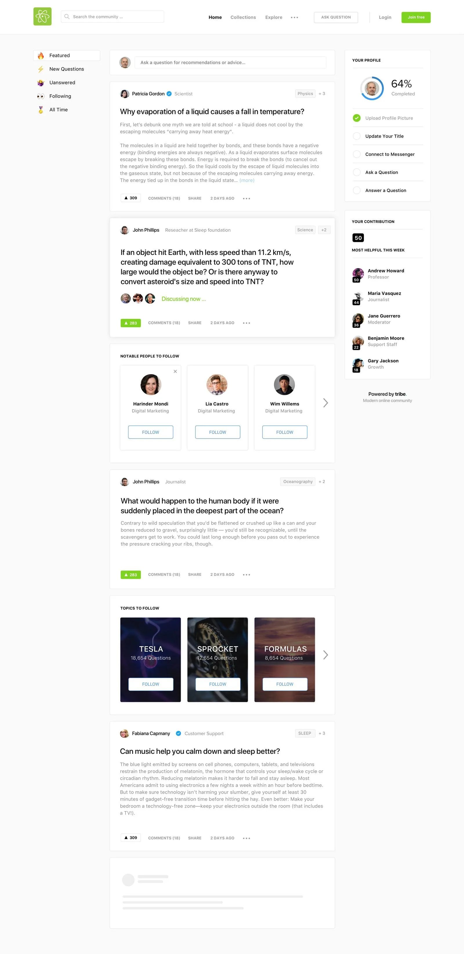 Tribe Community Platform — Screenshots 1
