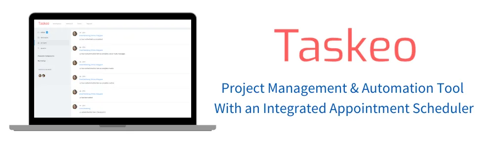 Taskeo — Project Management & Automation Tool With an Integrated Appo